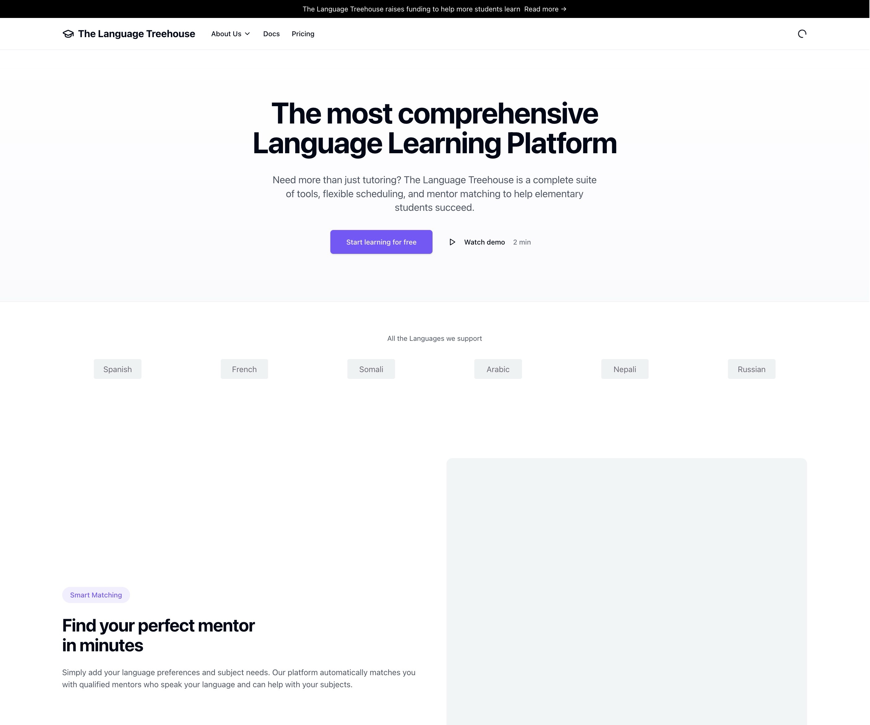 The Language Treehouse (GivebackHack)