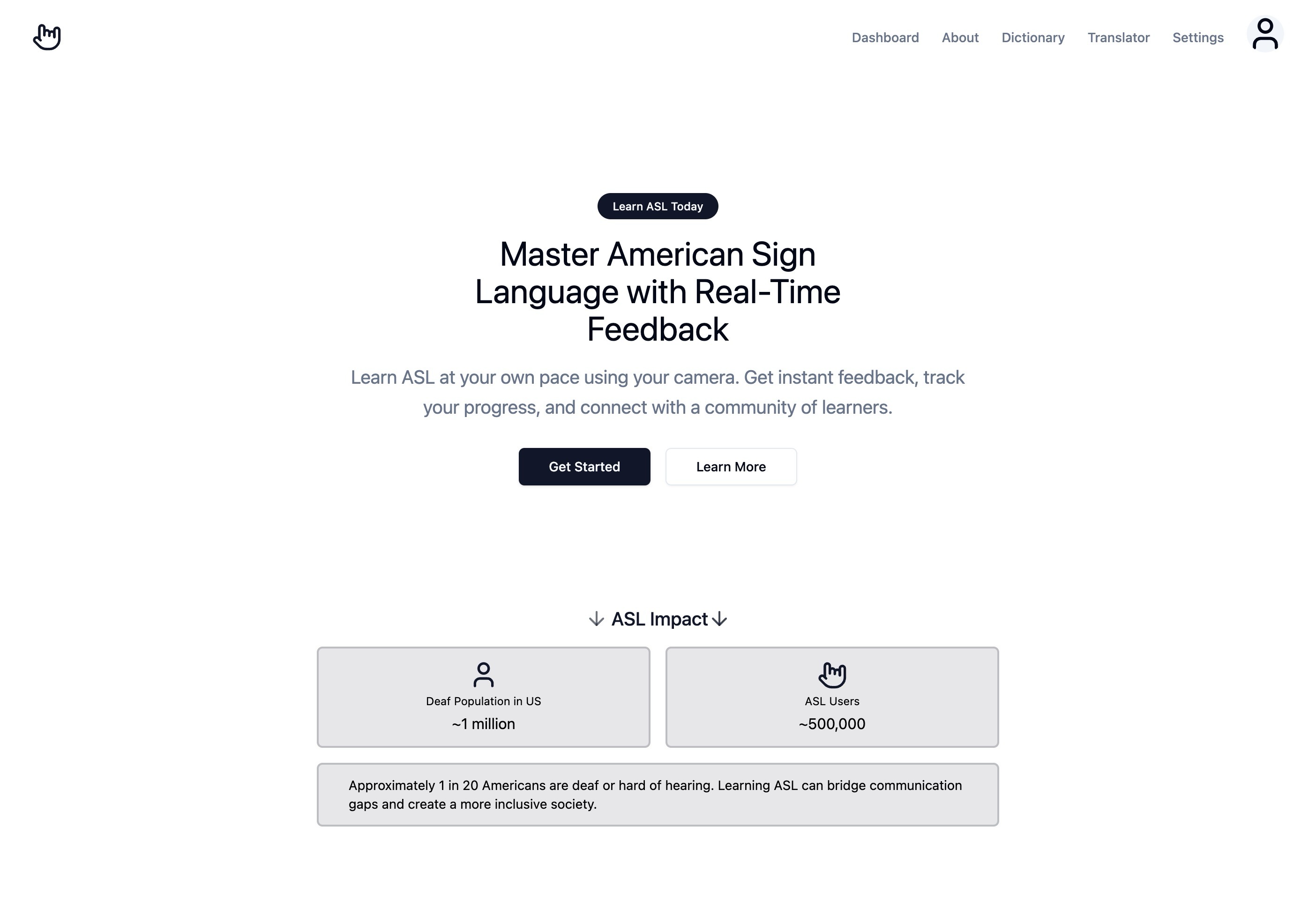 Signara - Real-Time ASL Learning Platform